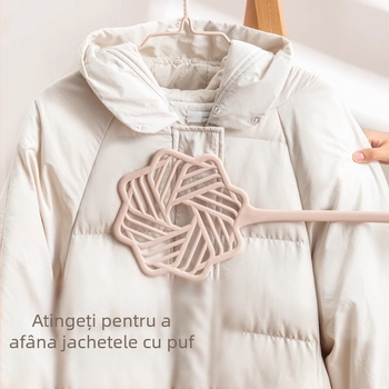 Perie de praf pentru cuverturi și jachete din puf, pufoasă, durabilă, cu cap rotund, pentru uz casnic