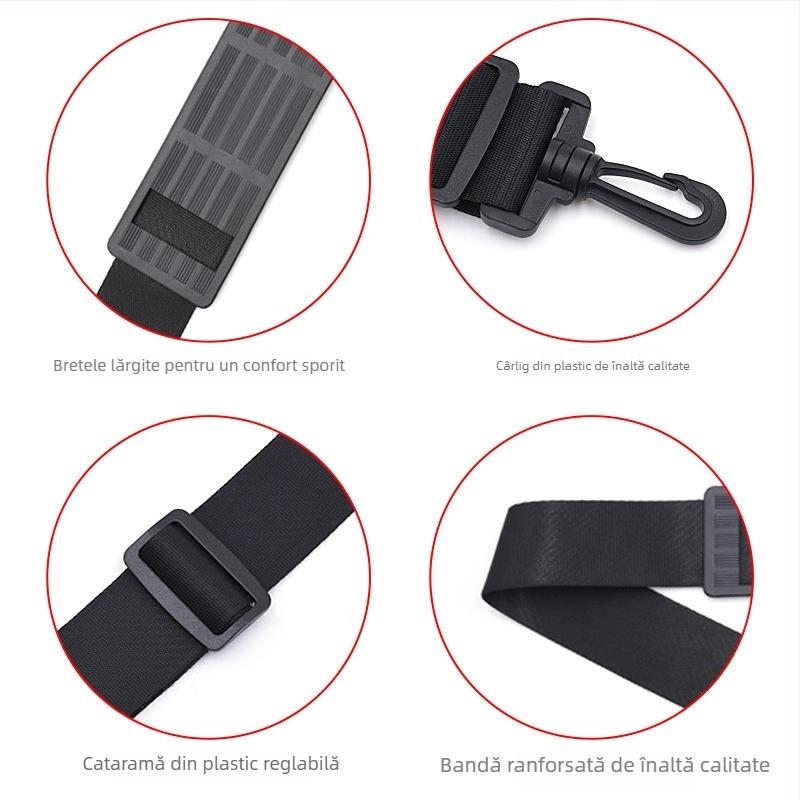 Curea Luya pentru umăr, pentru undiță, curea de spate, reglabilă, Velcro, poliester, accesorii pentru echipament de pescuit