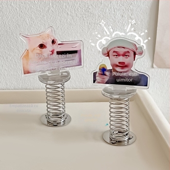 Figurină acrilică pentru birou – decor amuzant, inspirațional