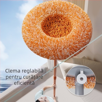 Unealtă de curățare a prafului de pe tavan, perie cu pene pentru praf, mop cu design de floare de floarea-soarelui