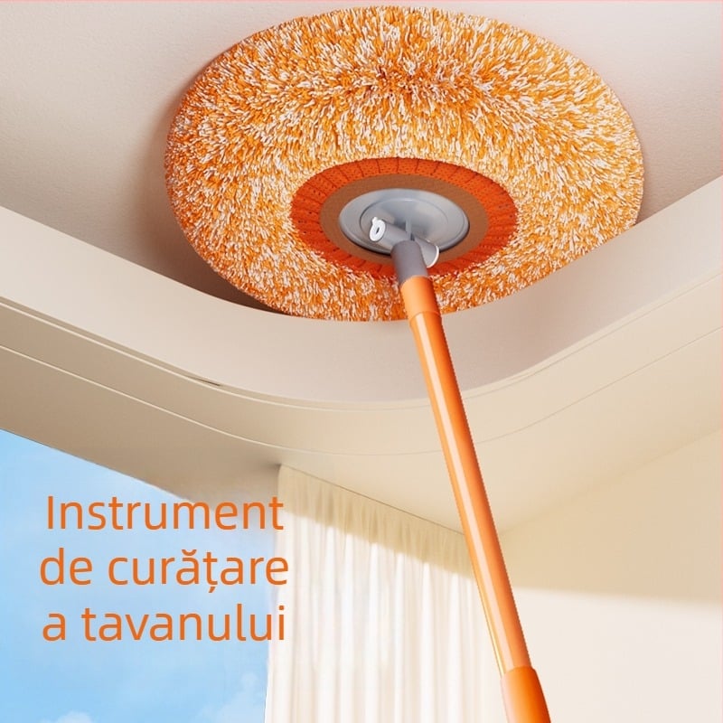 Unealtă de curățare a prafului de pe tavan, perie cu pene pentru praf, mop cu design de floare de floarea-soarelui
