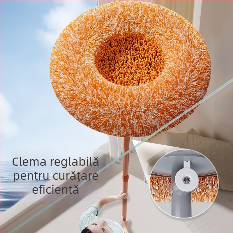 Unealtă de curățare a prafului de pe tavan, perie cu pene pentru praf, mop cu design de floare de floarea-soarelui