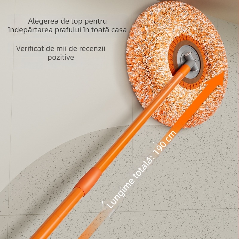 Unealtă de curățare a prafului de pe tavan, perie cu pene pentru praf, mop cu design de floare de floarea-soarelui