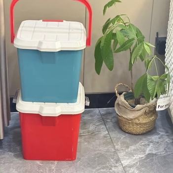 Găleată de pescuit cu șezut și capac – recipient de depozitare rezistent și cutie portabilă