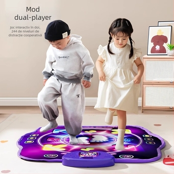 Covor de dans Bluetooth pentru copii, jucărie educativă interactivă pentru 4–6 ani, cadou de ziua de naștere