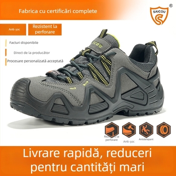 Saigu Pantofi de protecție: antișoc și anti-perforație, încălțăminte izolatoare pentru electrician cu vârf din oțel pentru șantier – încălțăminte de lucru pentru bărbați și femei