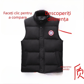 2025 Vestă de iarnă pentru bărbați, călduroasă, fără mâneci, cu buzunare diagonale