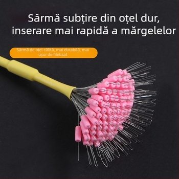 Space Beans din silicon, cu închidere, pentru pescuit, anti-încurcări, întărite, 100 bucăți mari