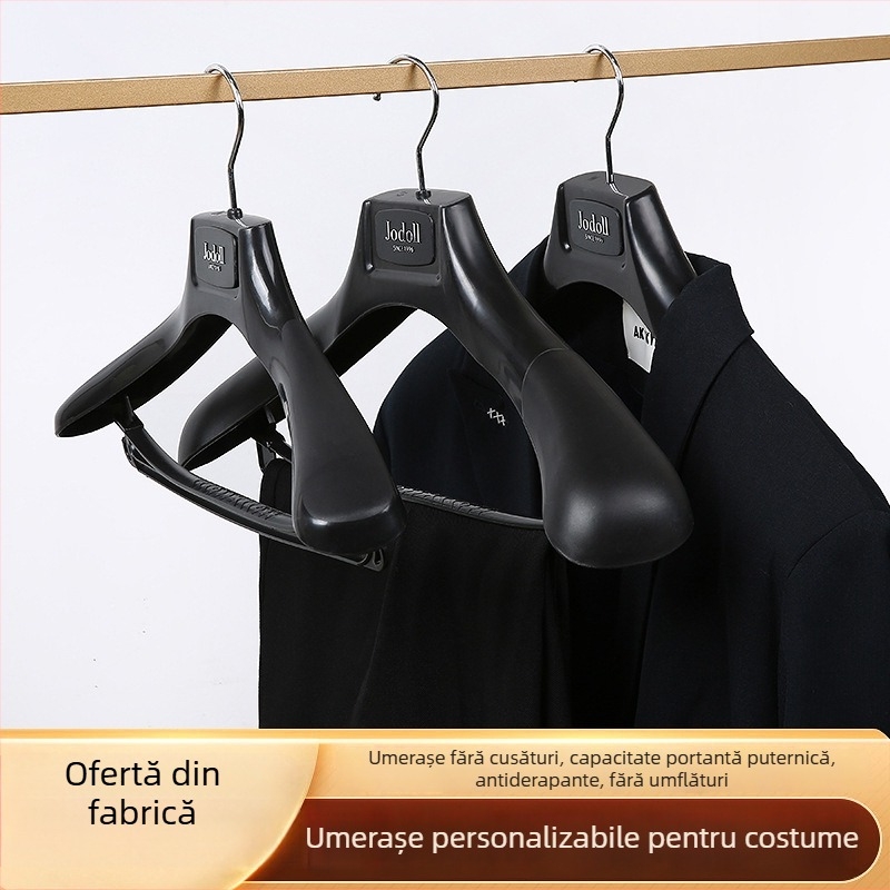Umerașe pentru costume cu umeri late, îngroșate, antiderapante, din plastic, personalizabile, set de 10