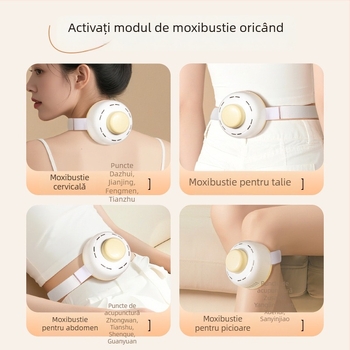 Cutie portabilă pentru moxibustie cu flacără deschisă, recipient multifuncțional cu mugwort pentru compresie caldă și tratament abdominal