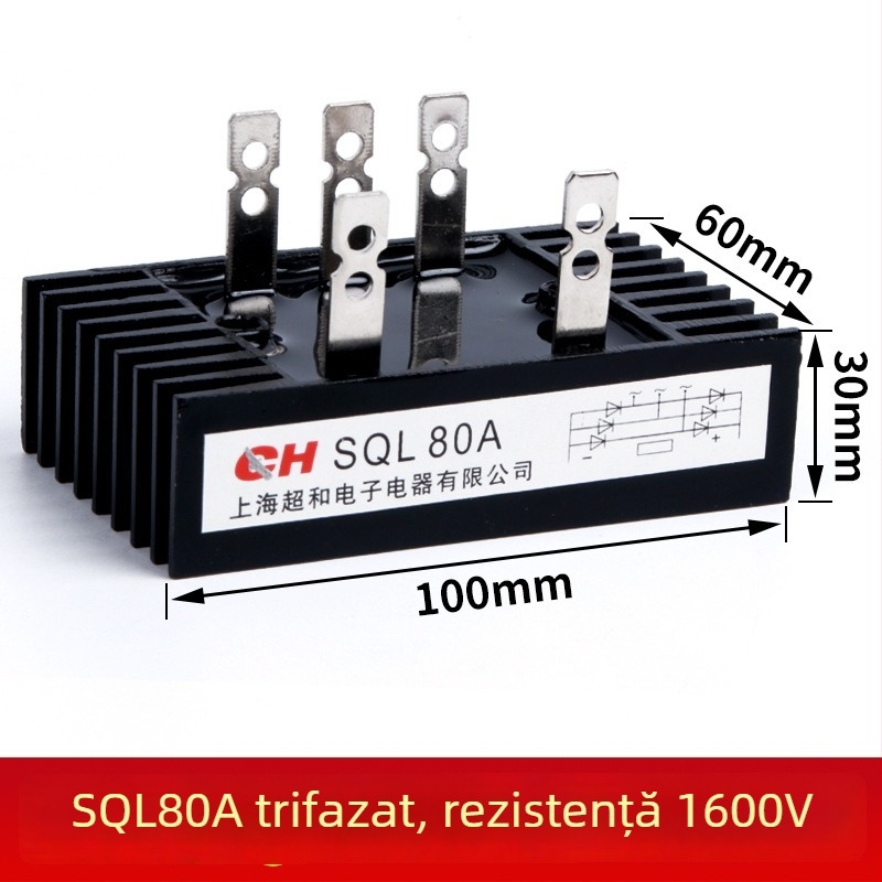 CHKL SQL100A1000V Punte redresoare trifazate, SQL100A(100×60)