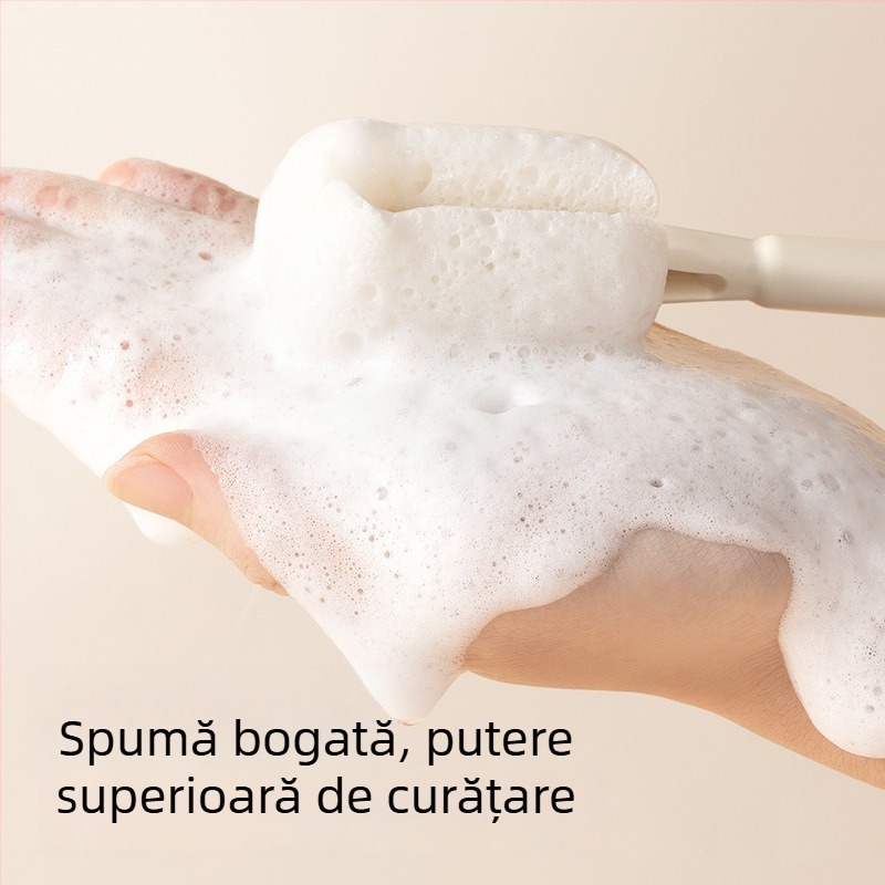 Set de perii de curățare pentru bebeluși: perie pentru biberon și perie pentru ceașcă, cu capete de schimb
