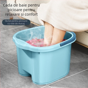 Găleată izolată pentru baie a picioarelor, cadă de masaj din plastic până la genunchi, pentru uz casnic