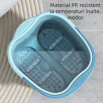 Găleată izolată pentru baie a picioarelor, cadă de masaj din plastic până la genunchi, pentru uz casnic