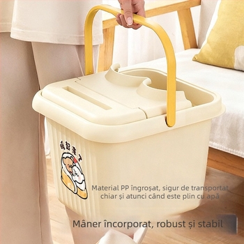 Vas de baie pentru picioare, design drăguț, adânc și menține căldura, pentru înmuierea picioarelor