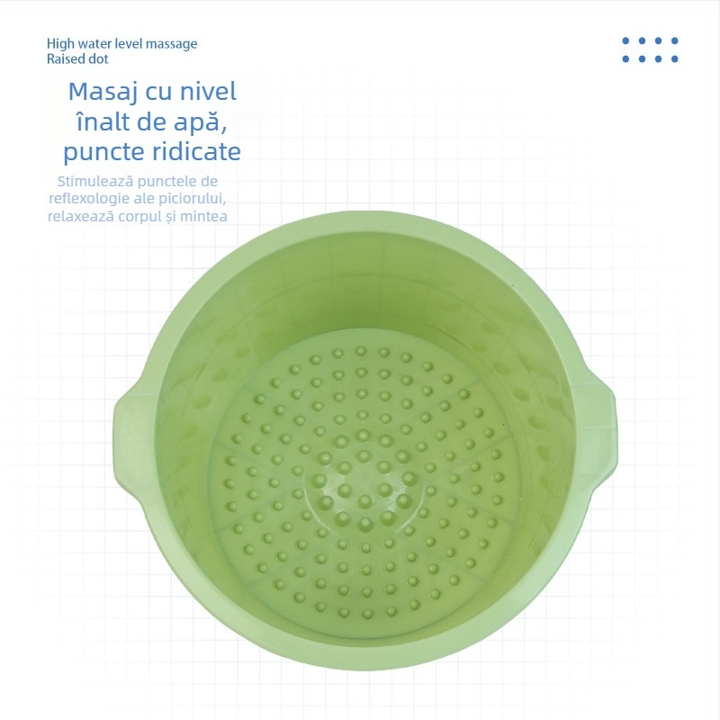 Vas de baie pentru picioare, cu design ridicat, bazin masaj din plastic pentru băi de picioare acasă