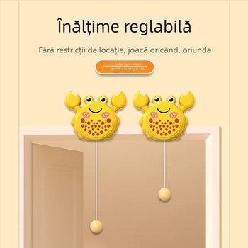Antrenor suspendat de tenis de masă în formă de crab pentru copii — antrenament interior pentru coordonare mână-ochi și dezvoltare senzorială