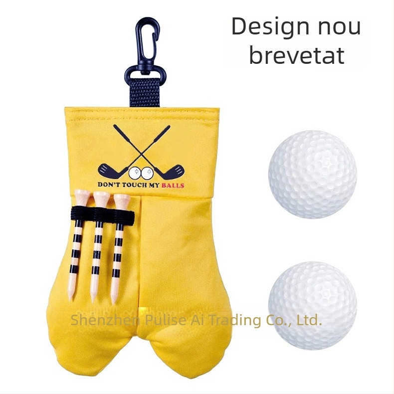 Geantă pentru mingi de golf cu capac de protecție, husă de depozitare portabilă și accesorii pentru mingi
