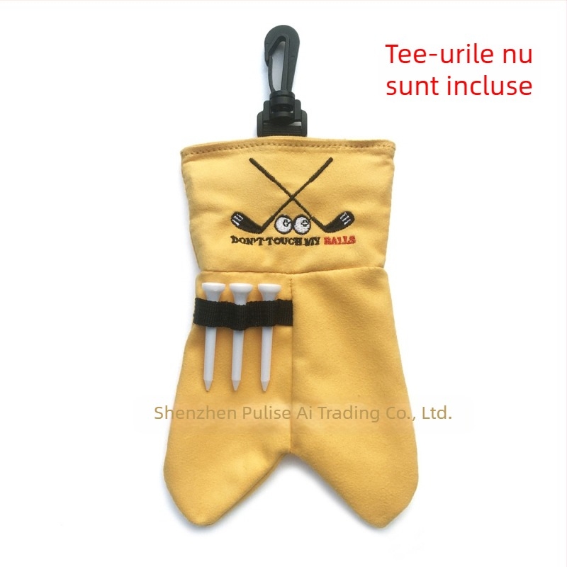 Geantă pentru mingi de golf cu capac de protecție, husă de depozitare portabilă și accesorii pentru mingi