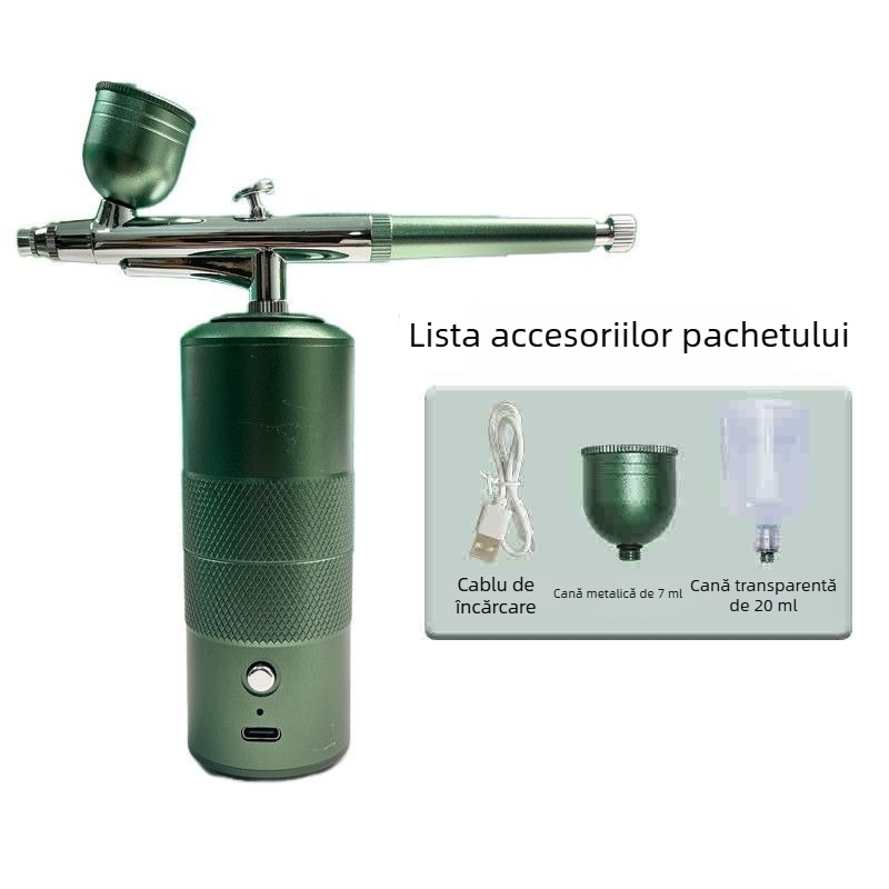 Aerograf electric pentru colorarea produselor de patiserie, prăjituri, paste și chifle cu flori de piersic
