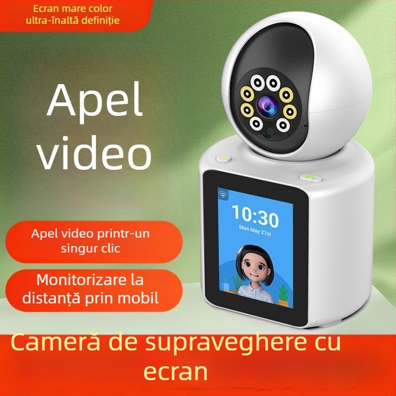 Cameră video inteligentă bidirecțională pentru monitorizarea în casă a copiilor și a persoanelor în vârstă, cu conectivitate Wi‑Fi