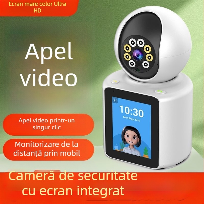 Cameră video inteligentă bidirecțională pentru monitorizarea în casă a copiilor și a persoanelor în vârstă, cu conectivitate Wi‑Fi