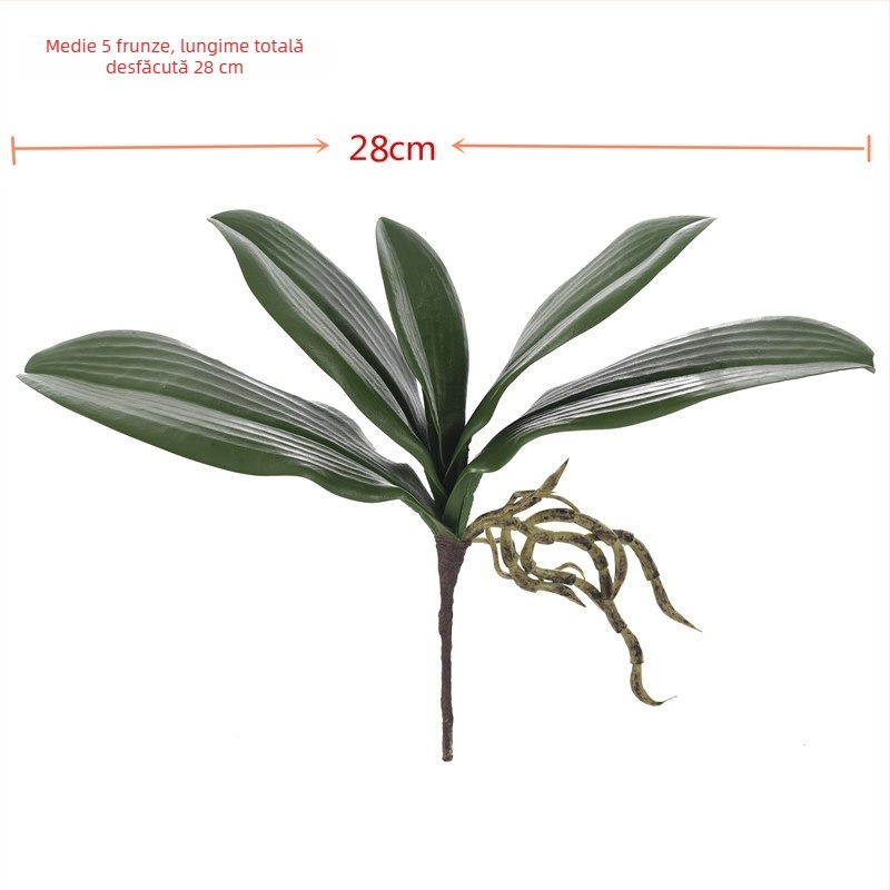 Frunze artificiale Phalaenopsis realiste pentru decor acasă și nunți