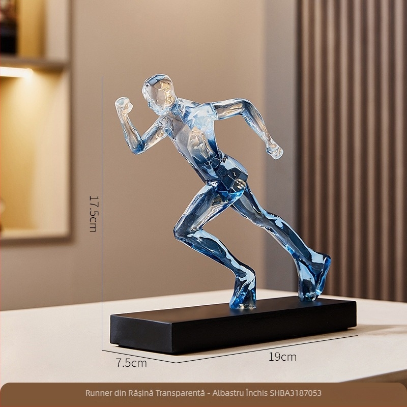 Figurină de artă modernă originală – alergător pentru living, hol și birou, decor