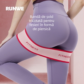 Bandă elastică de rezistență pentru antrenamentul fesierilor și genuflexiuni, trainer pentru șolduri și yoga