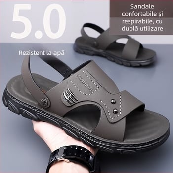 Sandale de plajă pentru bărbați - impermeabile, antiderapante, talpă moale, rezistente la uzură, cu dublă funcționalitate