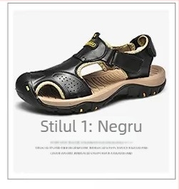 Sandale pentru bărbați, vară, respirante, outdoor, cu vârf închis, încălțăminte de plajă cu talpă groasă, antiderapante, personalizate