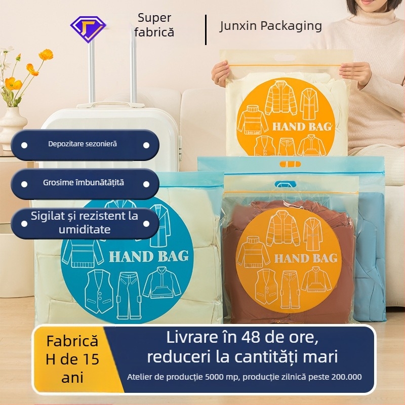 Geantă de depozitare pentru geacă cu puf, husă specială de organizare a hainelor, geantă de compresie pentru călătorii, portabilă