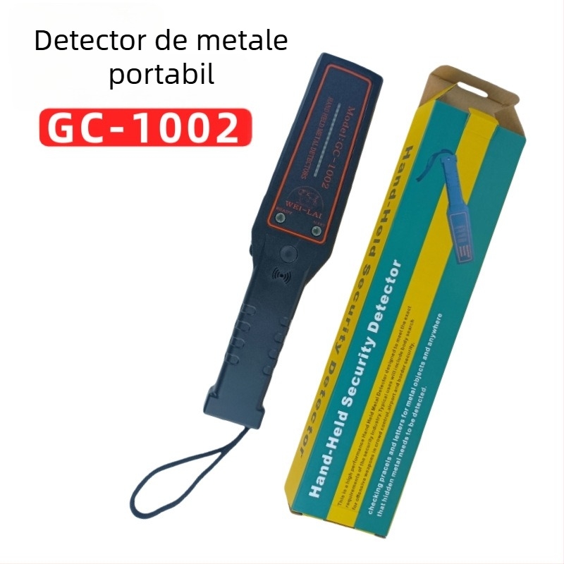GC-1002 Detector portabil de metale, cu sensibilitate înaltă – scanner de securitate