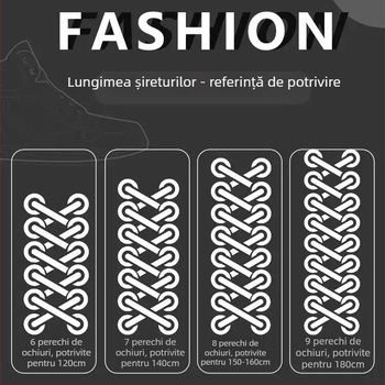 Șireturi Air Force One, originale AF1, unisex, șireturi plate AJ1, alb și negru, accesoriu pentru încălțăminte