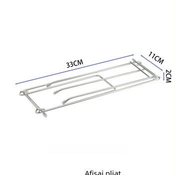 Raft de bucătărie din oțel inoxidabil 304 pentru prosoape și lavete, suport pentru mănuși și drenaj, montaj fără găuri