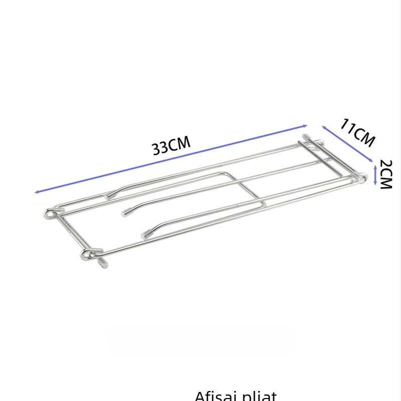 Raft de bucătărie din oțel inoxidabil 304 pentru prosoape și lavete, suport pentru mănuși și drenaj, montaj fără găuri
