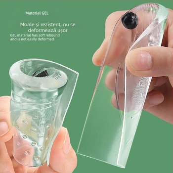Tampon gel autoadesiv pentru călcâi, ortopedic, pentru corectarea OX a piciorului, interior și exterior, amortizare șocuri