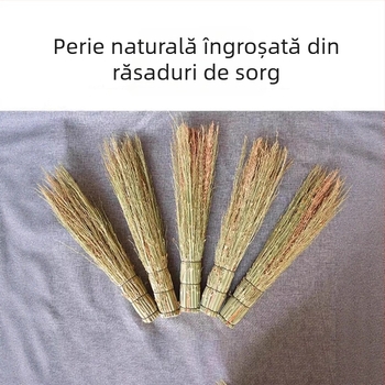 Perie pentru vase din sorg, utilizare casnică, perie tradițională de bucătărie