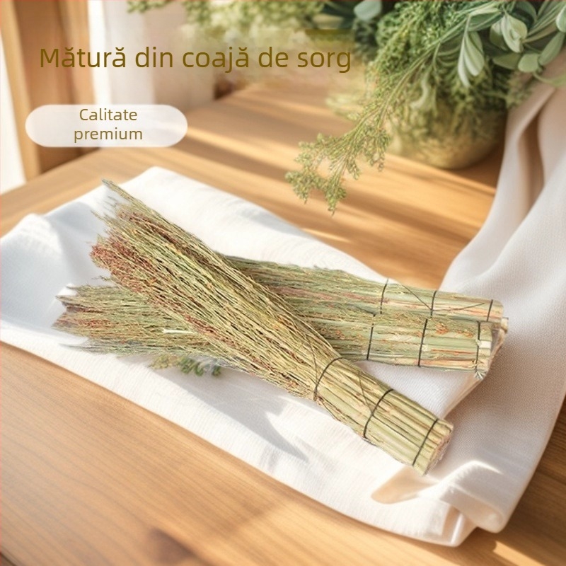 Perie pentru vase din sorg, utilizare casnică, perie tradițională de bucătărie