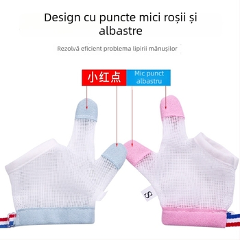 Mănuși pentru prevenirea suptului degetelor la bebeluși