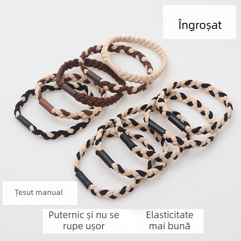 Elastic pentru păr în stil Bai Lu, potrivit pentru coafuri cu coadă înaltă, accesoriu de păr minimalist și durabil