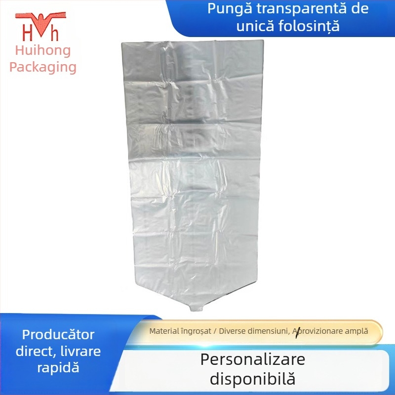 Husă de protecție împotriva prafului pentru costume și haine, pungă din plastic pentru depozitare, protecție împotriva umezelii