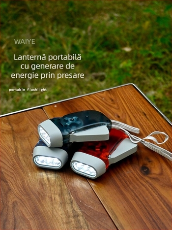 Lampa cu manivelă pentru exterior, accesorii pentru trusa de prim ajutor și echipament de urgență