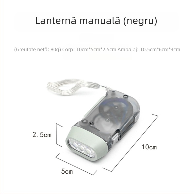 Lampa cu manivelă pentru exterior, accesorii pentru trusa de prim ajutor și echipament de urgență