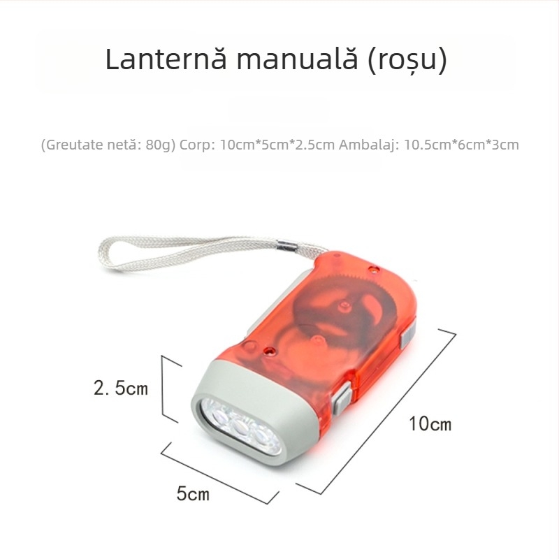 Lampa cu manivelă pentru exterior, accesorii pentru trusa de prim ajutor și echipament de urgență