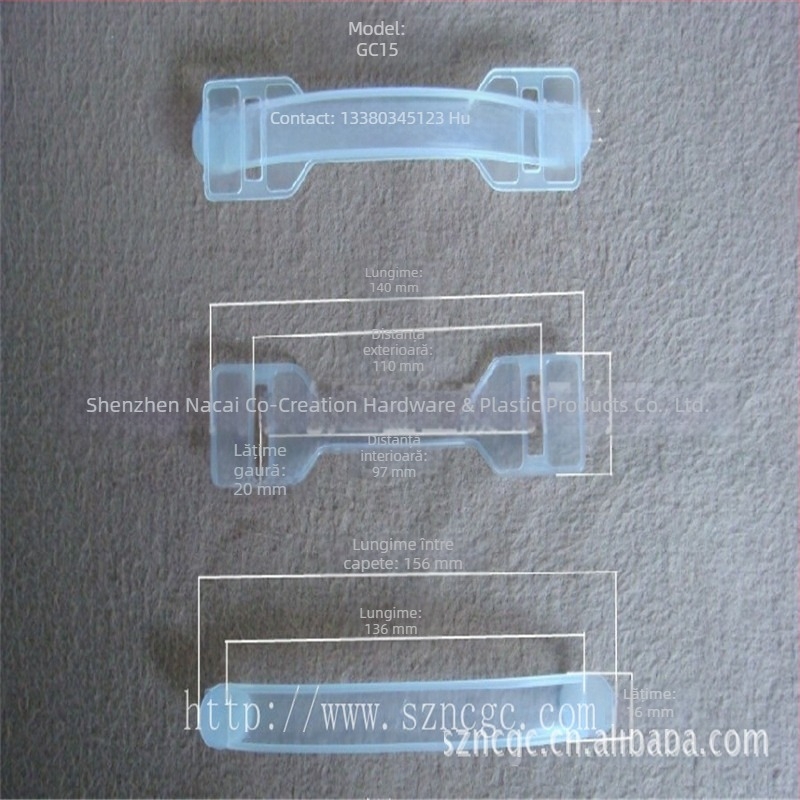 Mânere din plastic, cârlige pentru găuri, catarame triunghiulare, catarame pentru carton, catarame din plastic pentru poșete, catarame anti-praf, mânere pentru evantai de mână