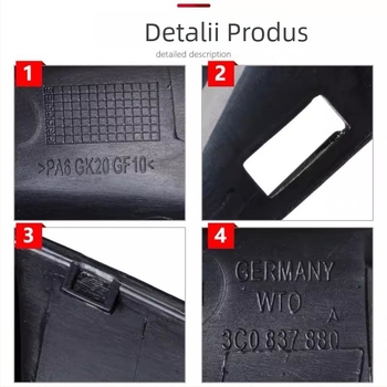Capac de mâner exterior al ușii și capac de cheie pentru Volkswagen CC/Magotan B7, 3C0837879/3C0837880