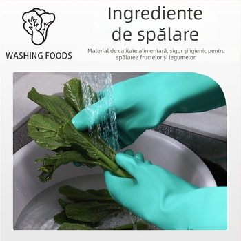 Mănuși din nitril, rezistente chimice la acizi și baze, rezistente la ulei, impermeabile, durabile, antiderapante, pentru spălat vase