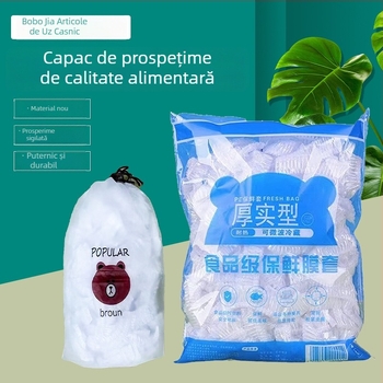Capace de folie alimentară de unică folosință pentru bucătărie, margine elastică groasă pentru farfurii și boluri