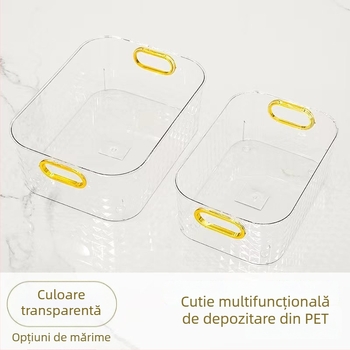 Cutie de depozitare pentru cosmetică cu model diamant, organizator de birou și bucătărie, coș pentru gustări și obiecte mici, recipient din plastic pentru uz casnic